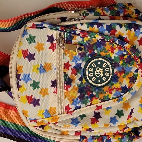 BOBO-OBOB Child Backpack w/Rainbow colors-Stripes & Stars - Picture 3 of 8
